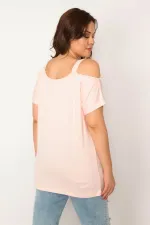 Kadın Pembe İnci Detaylı Askılı Bluz 65N33542