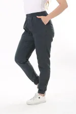 Kadın Büyük Beden Füme Bel Ve Paça Lastikli Likralı 4 Cepli Kot Pantolon 65N37827