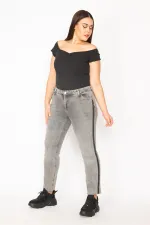 Kadın Füme Yıkama Efektli 5 Cepli Kot Pantolon 65N29867