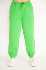 Kadın Yeşil İçi Şardonlu 3 İplik Eşofman Alt 65N35099