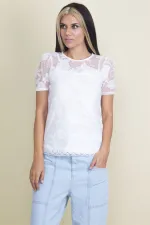 İÇ ATLETLİ DANTEL BLUZ