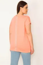 KADIN YAVRUAĞZI PAMUKLU KUMAŞ ARKA SİM ŞERİTLİ BLUZ