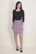 KADIN SİYAH FERMUAR DETAYLI ELBİSE