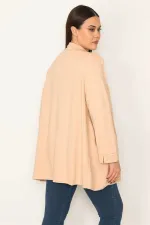 KADIN CAMEL ASTARSIZ CEKET