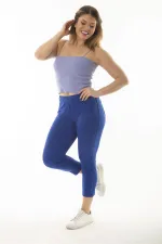 LEGGINGS CAPRI ORNEMENTAUX SAKS POUR FEMMES AVEC POCHES AVANT ET ARRIÈRE