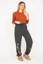 Kadın Füme Baskı Detaylı Eşofman Alt 65N35282