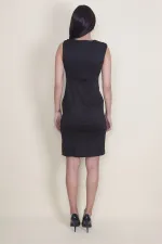 Renk Kombinli Kup Detaylı Elbise