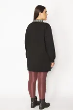 Kadın Bej Ekose Desen Detaylı Fermuarlı Cepli Mont 65N29569