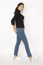 KADIN LACİVERT 5 CEP KOT PANTOLON