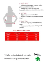 Kadın Büyük Beden Antrasit Yaka Ve Etek Ucu Saten Garnili Uzun Kollu Bluz 65N37686