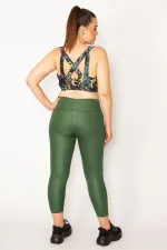 Kadın Mor Sırt Detaylı Crop Bistüer 65N33326