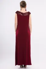 Robe de soirée portefeuille à paillettes