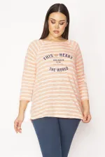 Kadın Desenli Ön Baskılı Bluz 65N29537