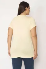 Kadın Sarı Dijital Baskılı Bluz 65N28859