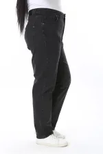 Kadın Büyük Beden Siyah Yüksek Bel 5 Cepli Likralı Kot Pantolon 65N38446