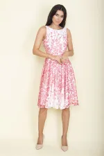 ARKA FERMUARLI ASTARLI DANTEL ELBİSE