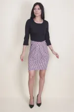 KADIN SİYAH FERMUAR DETAYLI ELBİSE