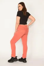 KADIN PEMBE YÜKSEK BEL 5 CEP PANTOLON