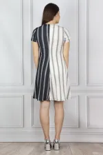 Kadin Kemik Göğüs Detayli Elbise 26N14304