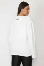 Kadın Kemik Kol Detaylı Havlu Sweatshirt 65N28517
