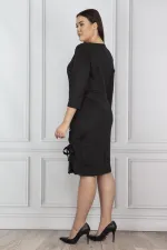 Kadın Kemik Kuşgözü Detaylı Elbise 65N14296