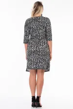 Women's Black Wrap Dress 26N7458