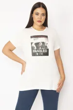 Kadın Kemik Dijital Baskılı Bluz 65N28857