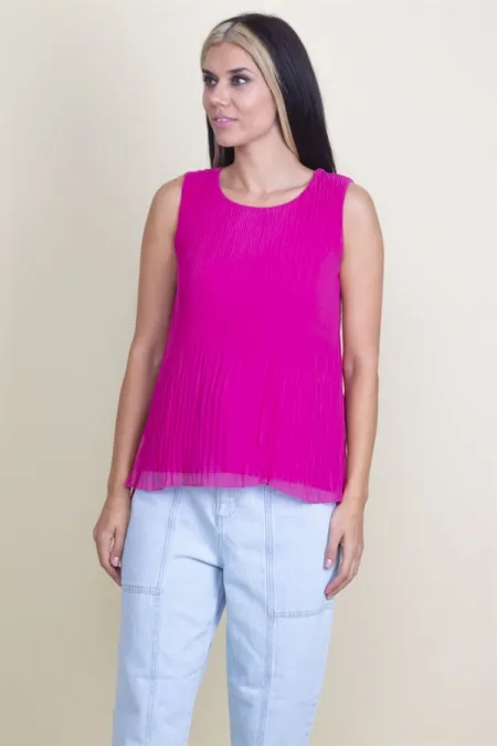 DIŞI ŞİFON İÇ VİSKON ASTARLI PİLİSELİ BLUZ