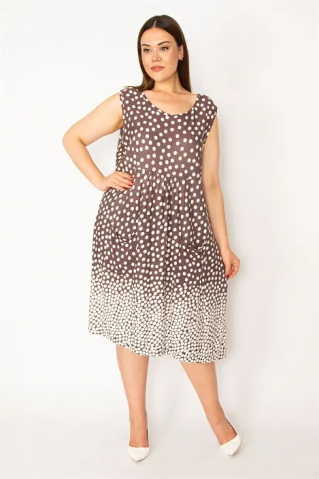 Kadın Renkli Cepli Tunik Elbise 65N33218