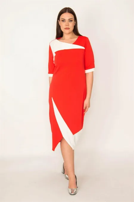 ROBE COMBINÉE DE COULEURS POUR FEMMES