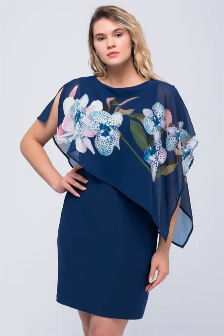 ŞİFON DETAYLI ELBİSE