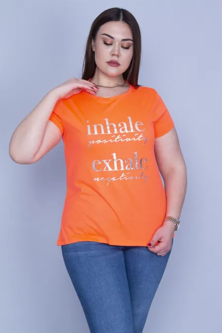 Kadın Renkli Lame Baskılı Bluz 65N24171