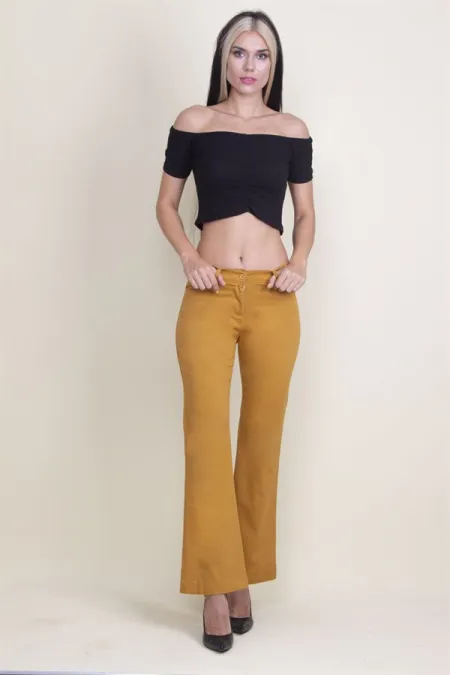 Pamuklu Kumaş Likralı Pantolon