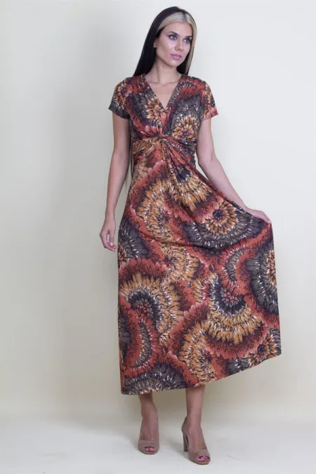 DRESS WITH BUST DETAILED