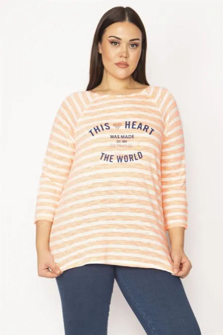 Kadın Desenli Ön Baskılı Bluz 65N29537