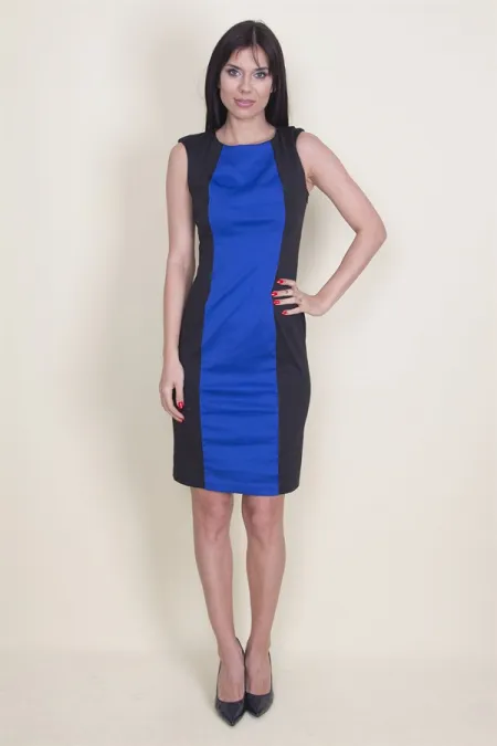 Renk Kombinli Kup Detaylı Elbise