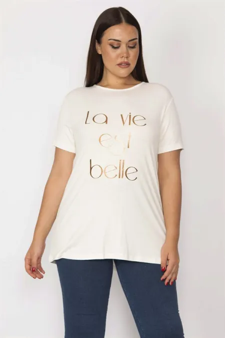 Kadın Kemik Lak Baskılı Viskon Bluz 65N29116