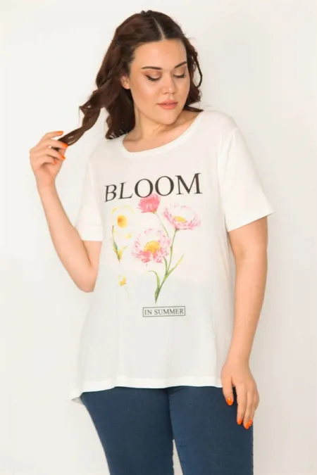 CHEMISE À COL NOIR POUR FEMME, COL MOTO, IMPRIMÉE SUR LE DEVANT