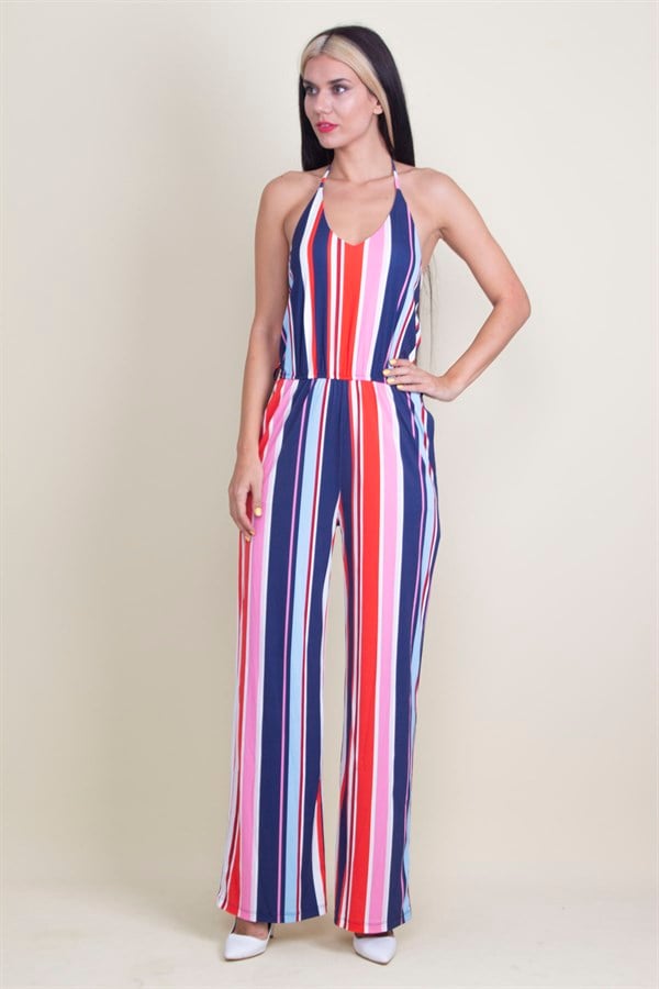 SALOPETTE À RAYURES