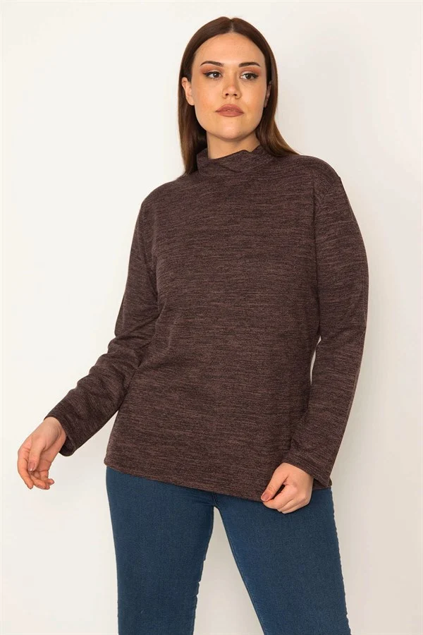 KADIN  DİK YAKALI BLUZ