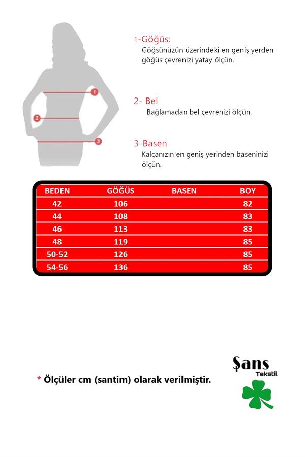 Kadın Büyük Beden Saks Önü A Pileli V Yakalı Bluz 65N37467