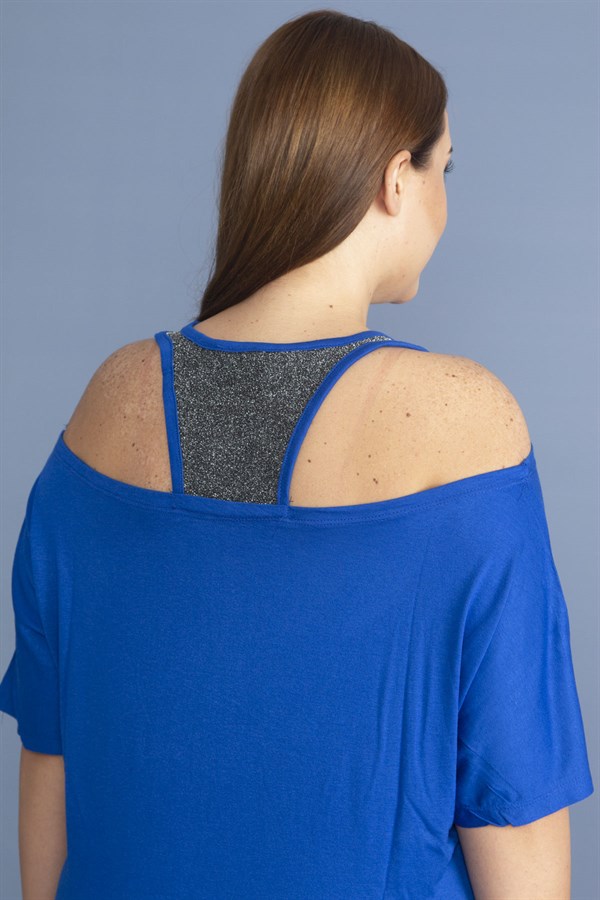 Kadın Haki Sim Detaylı Ön Baskılı Viskon Elbise 65N27473