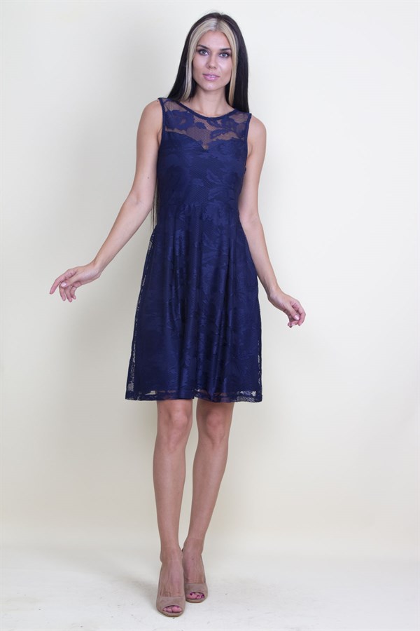 Astarlı Dantel Elbise