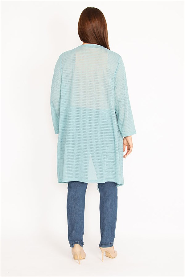 Kadın Oranj Salaş Yaka Hırka 65N34778