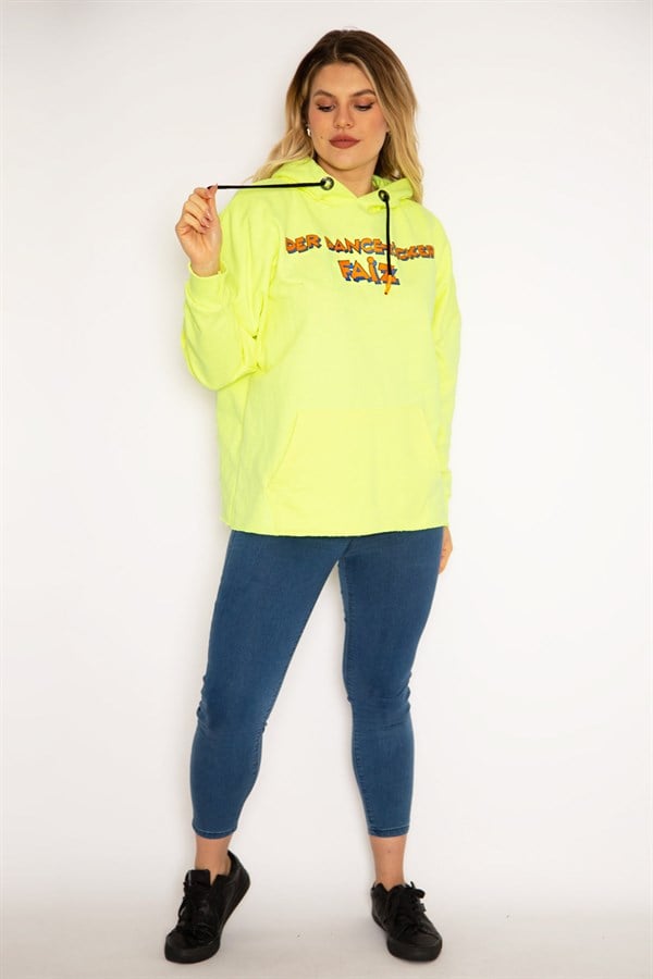 Women's Phosphor Digital Printed Hooded Sweatshirt 65N35162