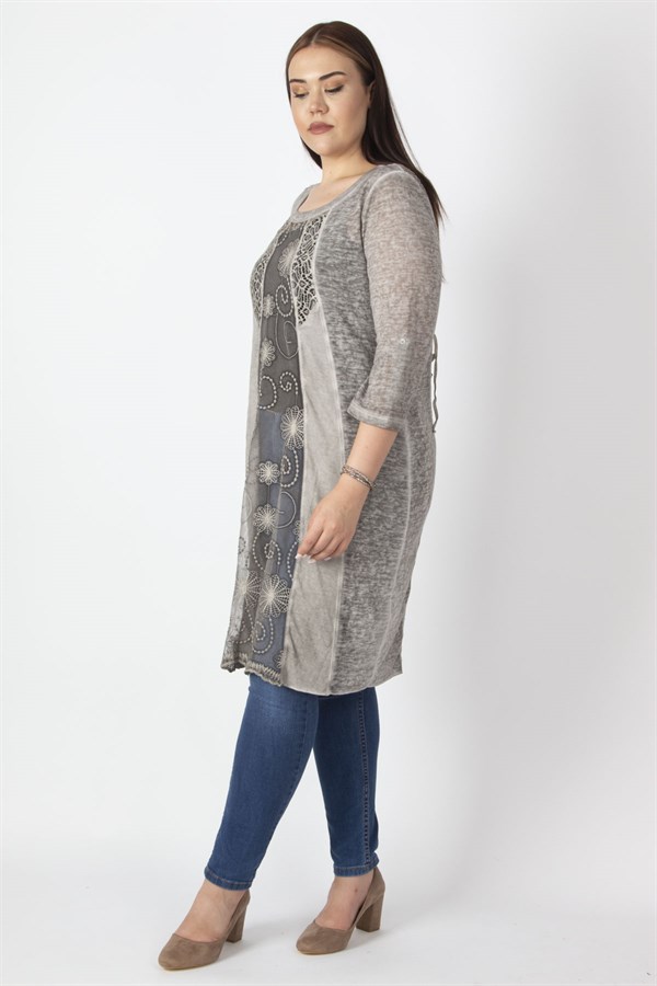 Dantel Detaylı Astarsız Tunik 26A17022