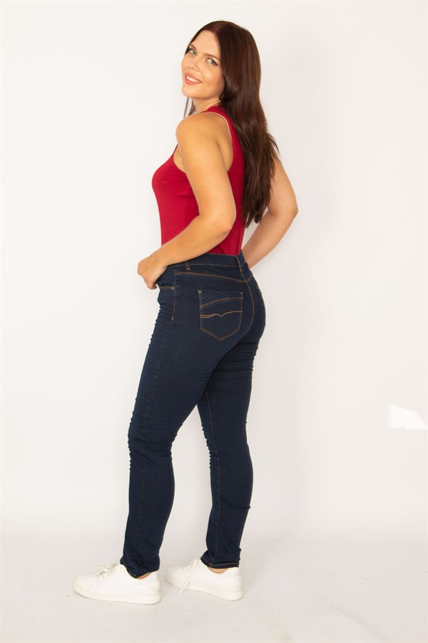 Kadın Lacivert 5 Cepli Skınny Kot Pantolon 65N34217