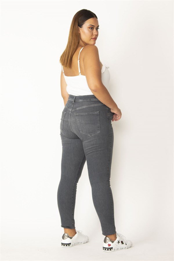 KADIN FÜME 5 CEPLİ SKINNY KOT PANTOLON