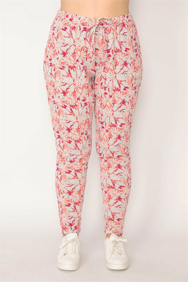 Kadın Renkli Beli Lastikli Cepli Eşofman Alt 65N33372