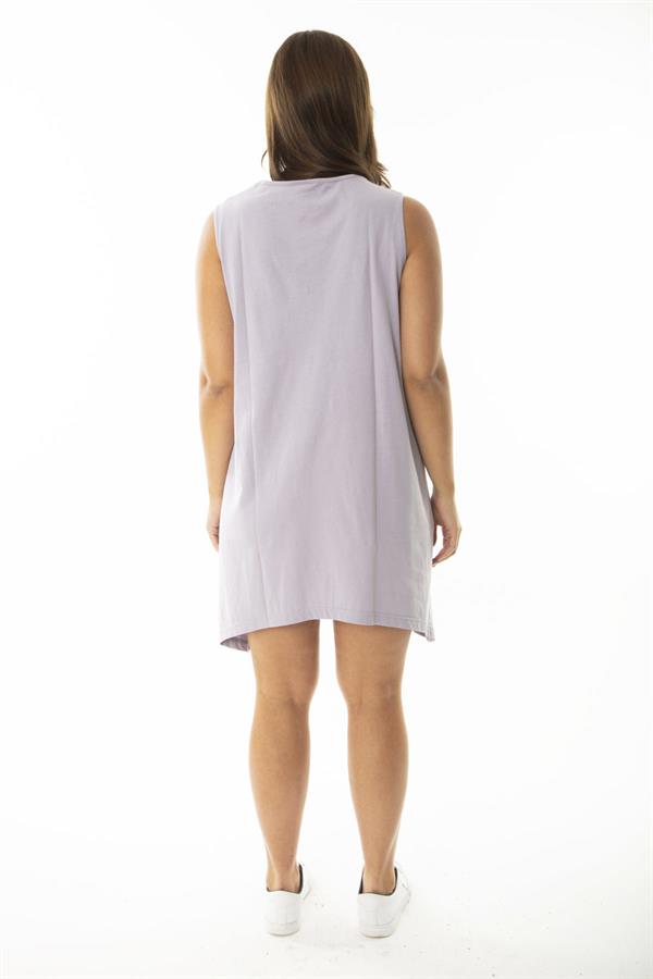 Kadın Büyük Beden Somon V Yakalı Uzun Kolsuz Bluz 65N36920